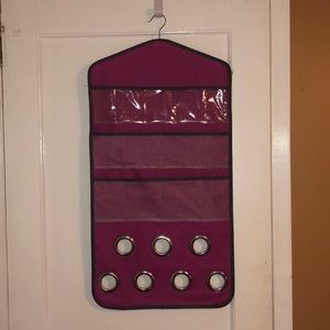 🛍 Pink Jewelry and Scarf Organizer